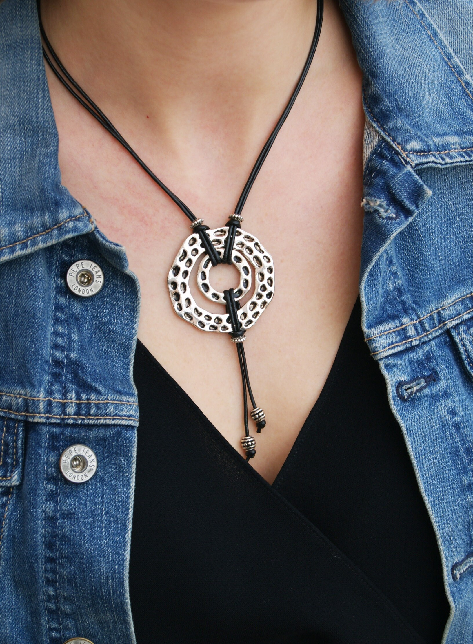 Leather Necklace for Women Western Necklace Tassel Necklace Etsy