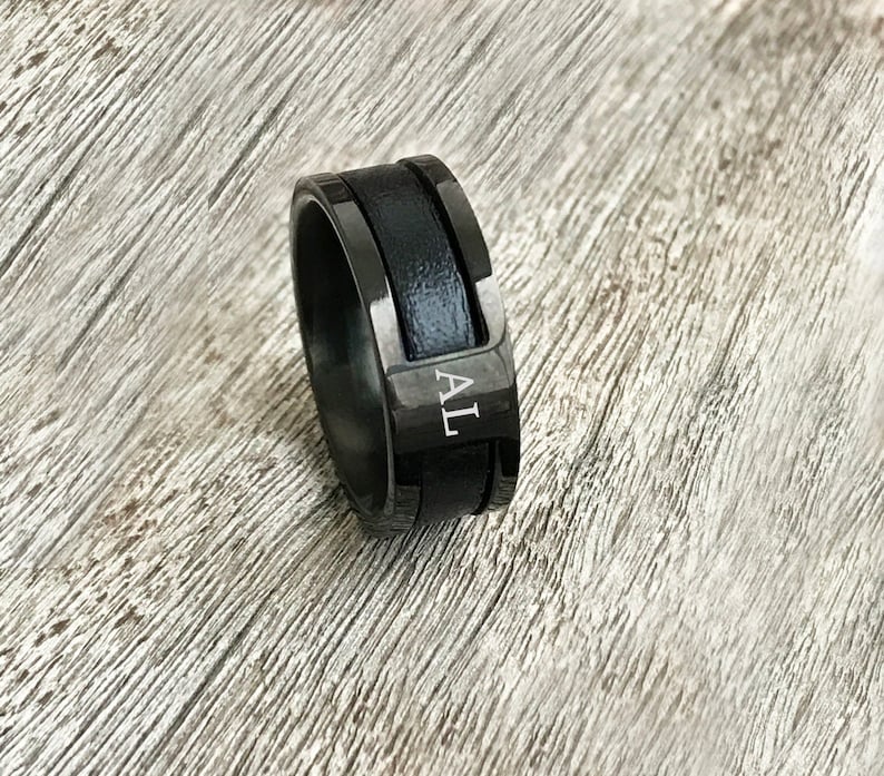 Personalized Mens Ring Engagement Ring Promise Ring for Him Etsy