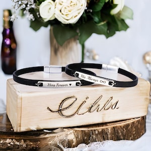 His and her name clearance bracelets