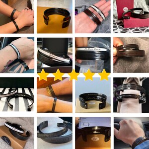 Bijoux Personaliseerbare armband voor koppels Gepersonaliseerde zijn en haar sieraden Ijzer Jubileum 6e huwelijksverjaardag Cadeaus voor stel Haar koning afbeelding 15