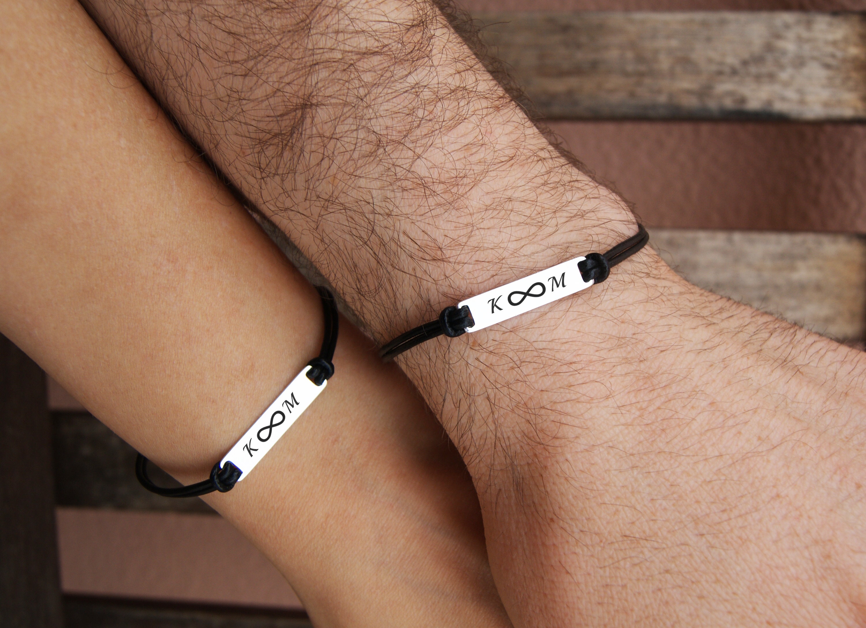 inch avond tong Promise Bracelet voor koppels afstand armbanden matching - Etsy België