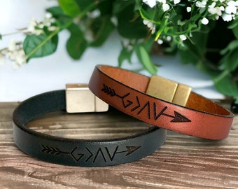 God is groter dan de hoogte- en dieptepunten-armband voor mannen of vrouwen