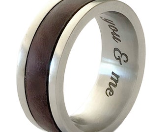 Mens Ring Handmade Custom Ring Engagement Ring for Him Stainless Steel Ring Cool Ring Anniversary Gift for him