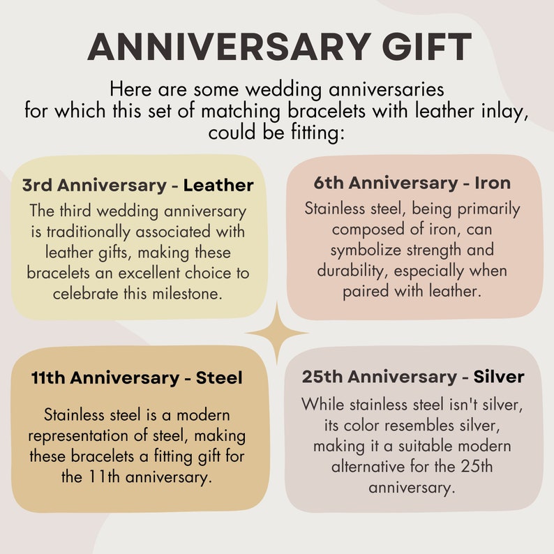 カップルブレスレット、25周年記念、お揃いのブレスレット、カップルへの結婚祝い、カップル向けパーソナライズブレスレット、妻へのバレンタインギフト 画像 3
