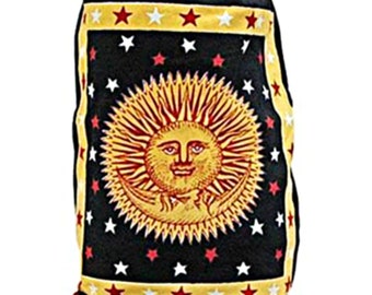 Sun & Moon Drawstring Cinch Bag Backpack - 18" X 20" * FREE SHIPPING *