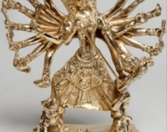 Goddess Kali 9”H Solid Brass Statue * FREE SHIPPING *