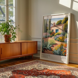 Impresión de jardín estilo Georgia O'Keeffe n.º 3, póster de galería de la serie Edén del artista