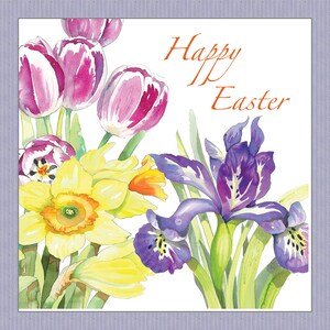PK165 Auffallende Osterkarte! Die ersten Zeichen des Frühlings in unseren Gärten! Für alle Gartenliebhaber! Design von Paula
