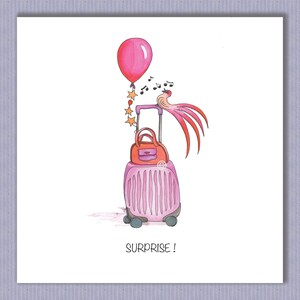 PK235 Surprise weekend away card! Wonderful card to send for a surprise weekend away! Friend or partner! Make their day! Design by Paula