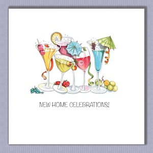 PK 296 New Home-feestkaart! Prachtige unieke kaart om te sturen naar familie of vrienden die een nieuw huis hebben! Maak hun dag! Ontwerp door Paula