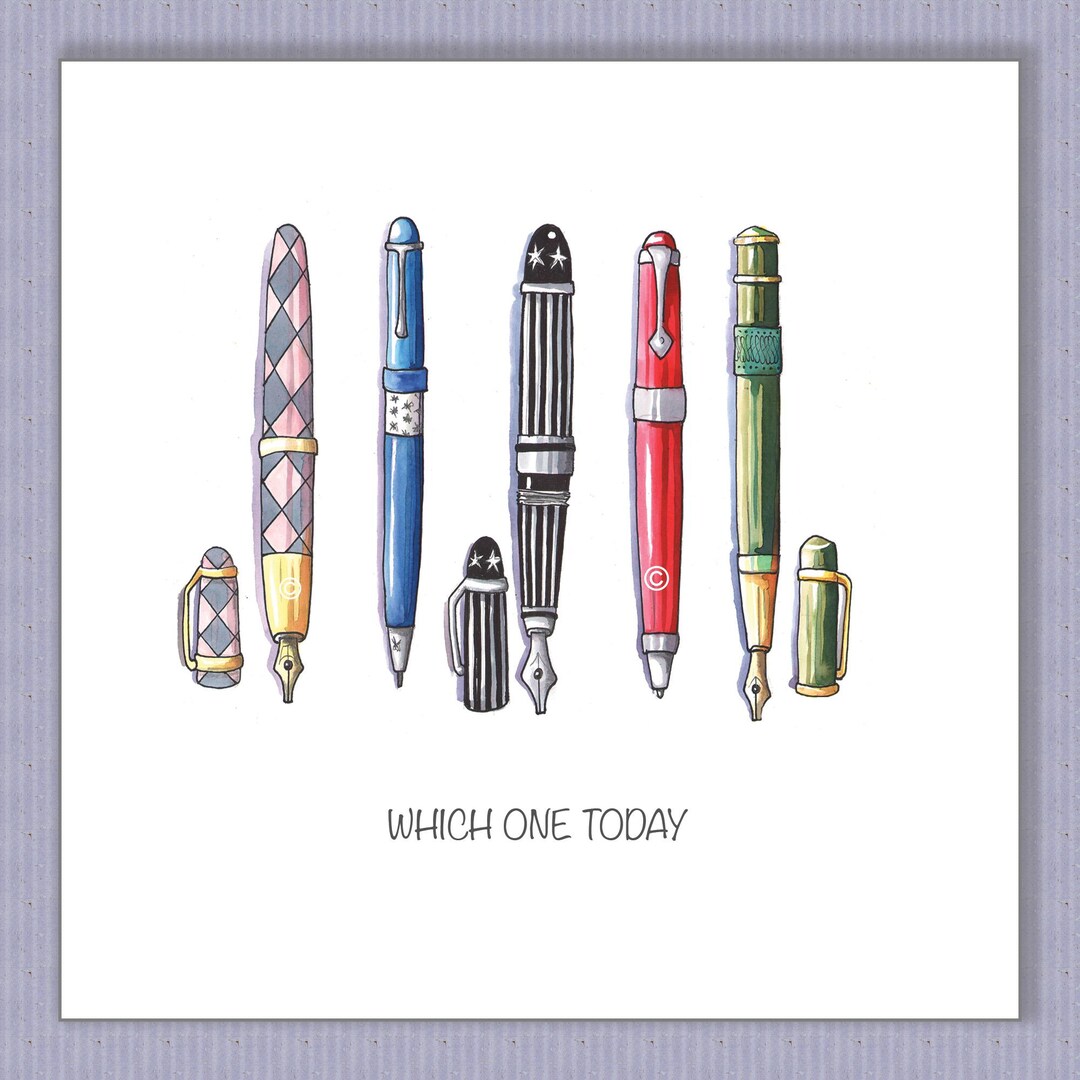 Wriritable Card Using Pen PK070 Writing Pen Collection Card. Personalise. Writing Enthusiast ...