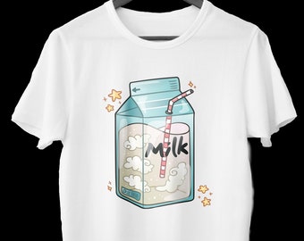 Kawaii Japanese Style Milk Box Unisex T-Shirt