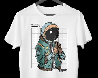 Astronaut Suit Cyberpunk Organic Unisex T-Shirt