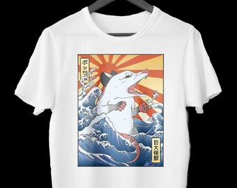 Possum Japanese The Great Wave Organic Unisex T-Shirt