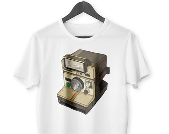 Vintage Polaroid Camera Organic Unisex T-Shirt
