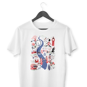London Map Camiseta Unisex Orgánica
