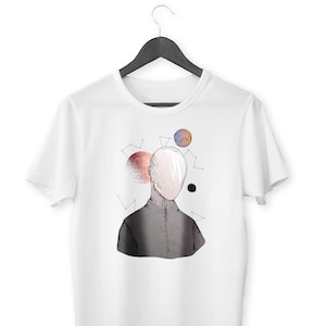 Galaxy No Face Man Organic Unisex T-Shirt