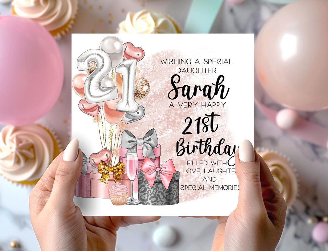 Personalised Birthday Card. Daughter, Granddaughter, Daughter-in-law, Sister, Niece. Friend - Foto 2