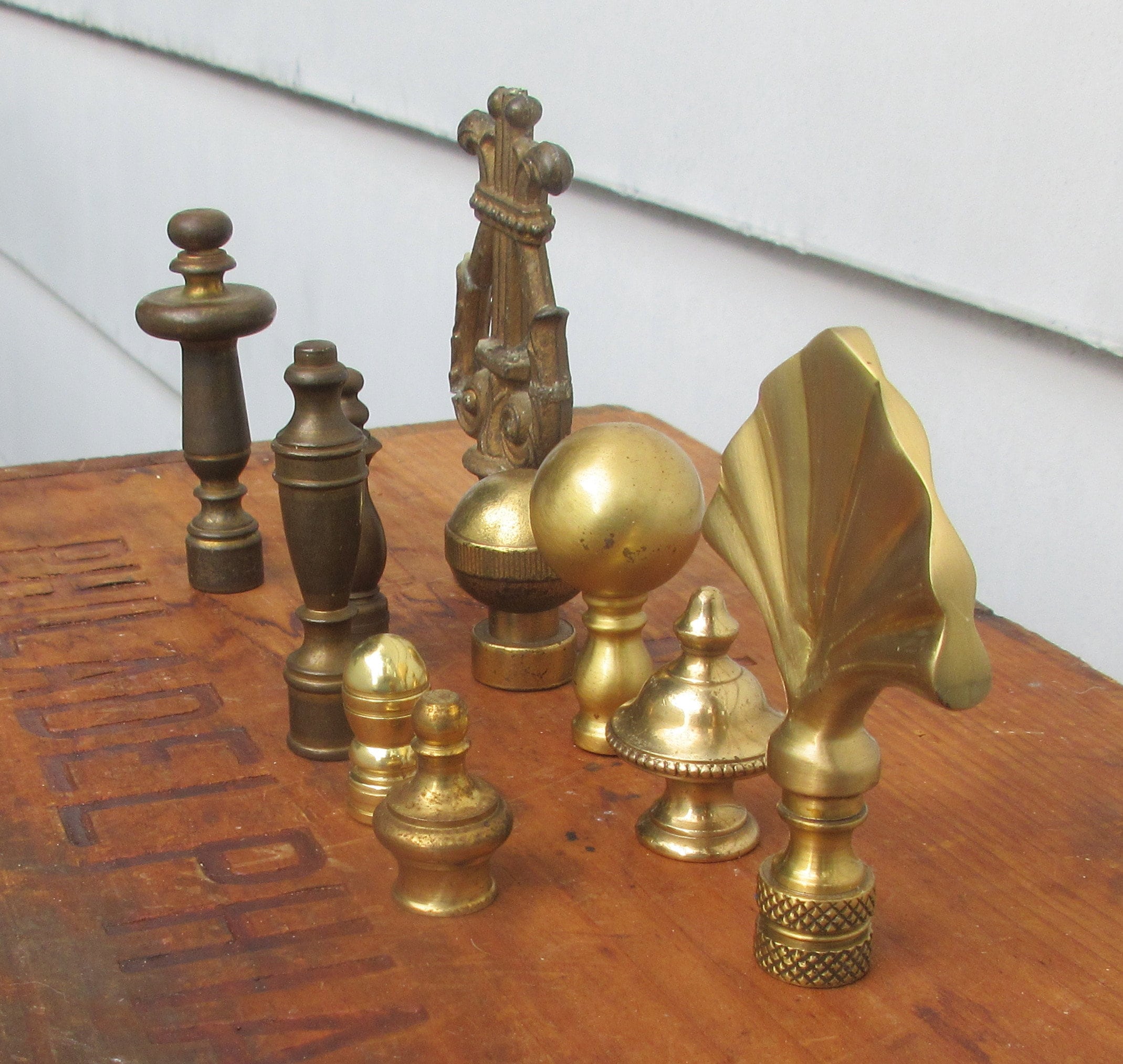 Lot of Ten Replacement Finials for Lamps Etsy
