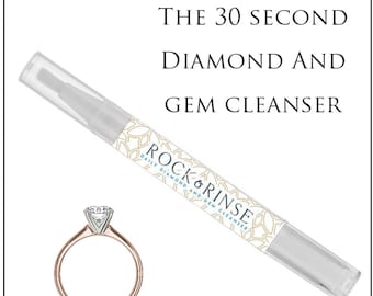Rock & Rinse - Ring Cleaning Pen - The All-in-one 30 Second Daily Solution for Dull Diamonds and Precious Stones - Discounts