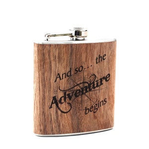 Personalized Travel flask. Adventurer