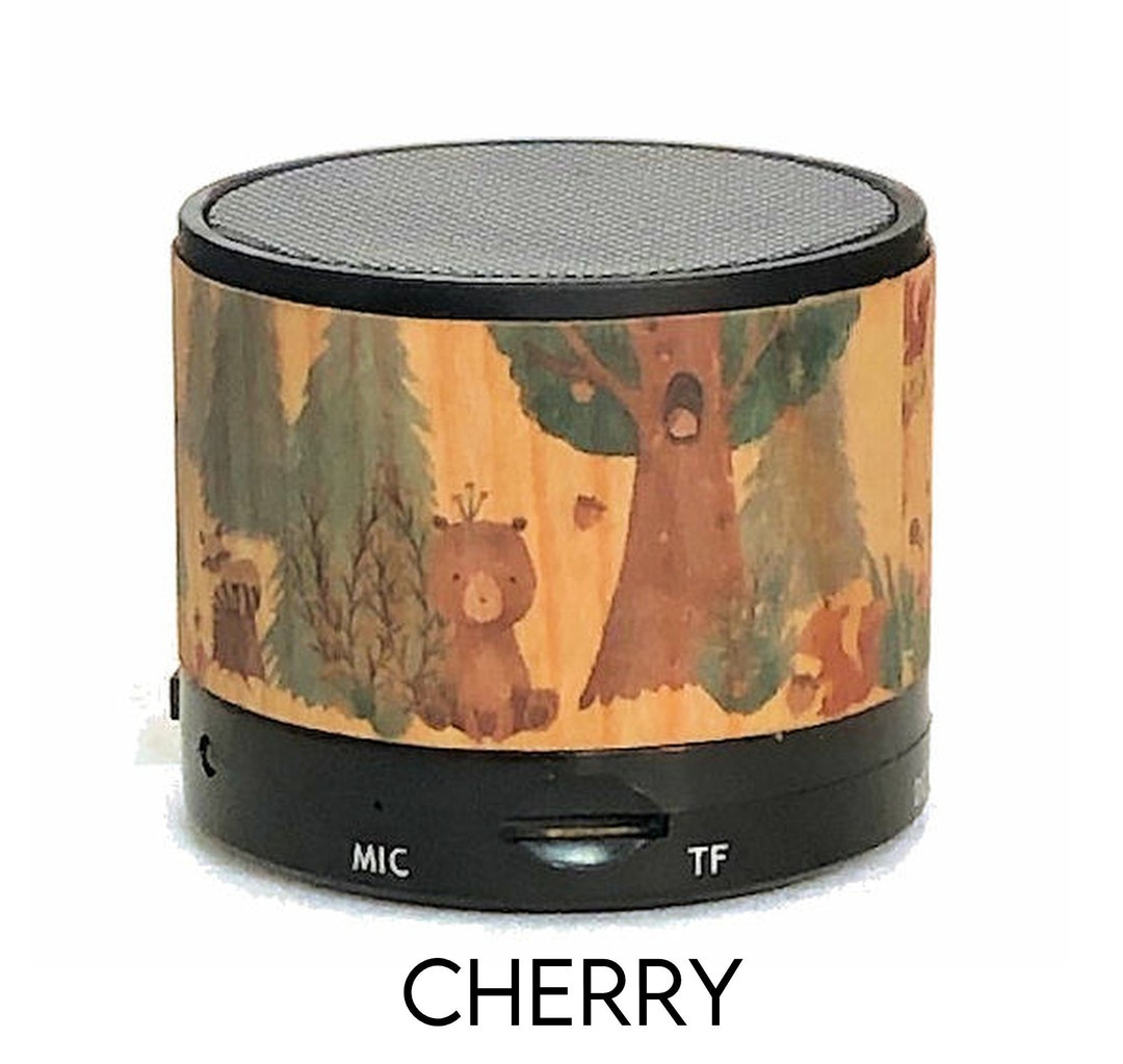 Woodland Nursery Bluetooth Speaker, Real Cherry Wood Veneer - Woodland Baby Shower Gift - Etsy