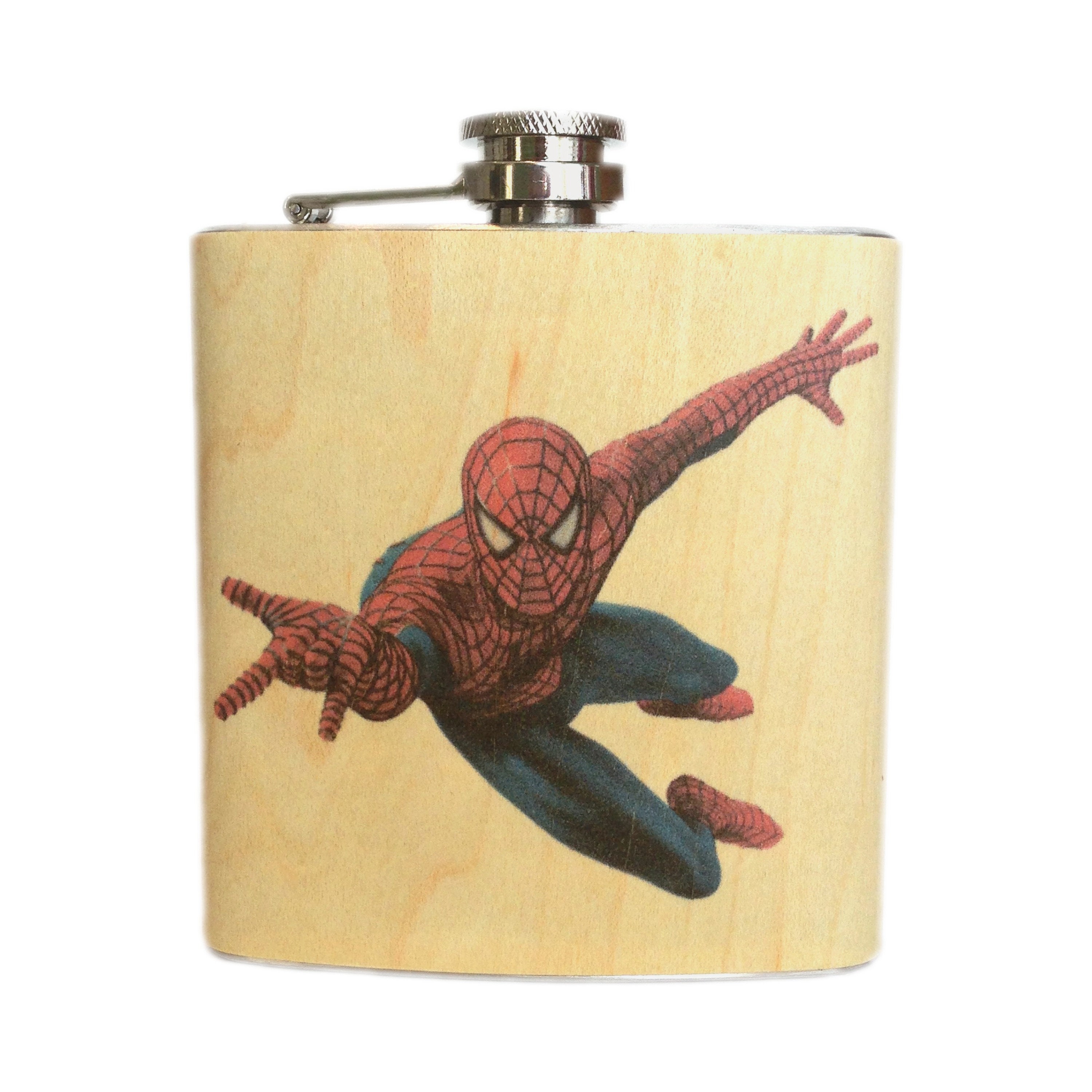Butelka Spider-Mana na prawdziwym drewnie - Komiksy