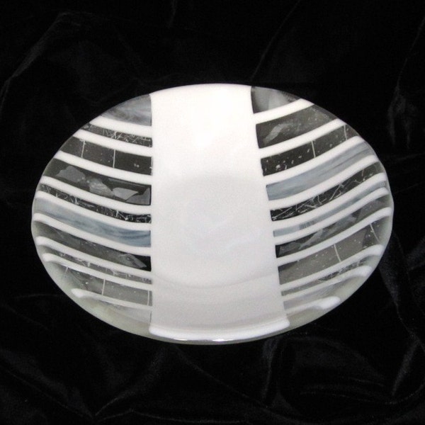 White River Fused Glass Bowl