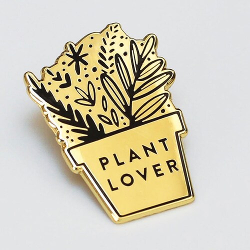 Plant Lover Enamel Pin Plant Enamel Lapel Pin Flower Etsy