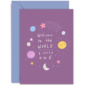 Welcome Little One Card - Congratulations Card - New Baby Card - Baby Shower Card - Card for New Mum - Baby Card - Card For New Parents