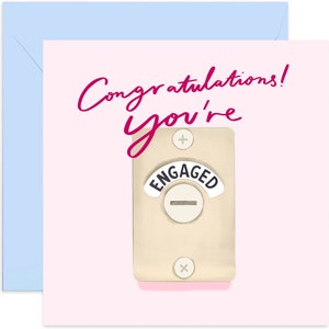 Congratulations You&#39;re Engaged Card - Fun Engagement Card - Engagement Card - Card For Couple - Congratulations Card - Engagement