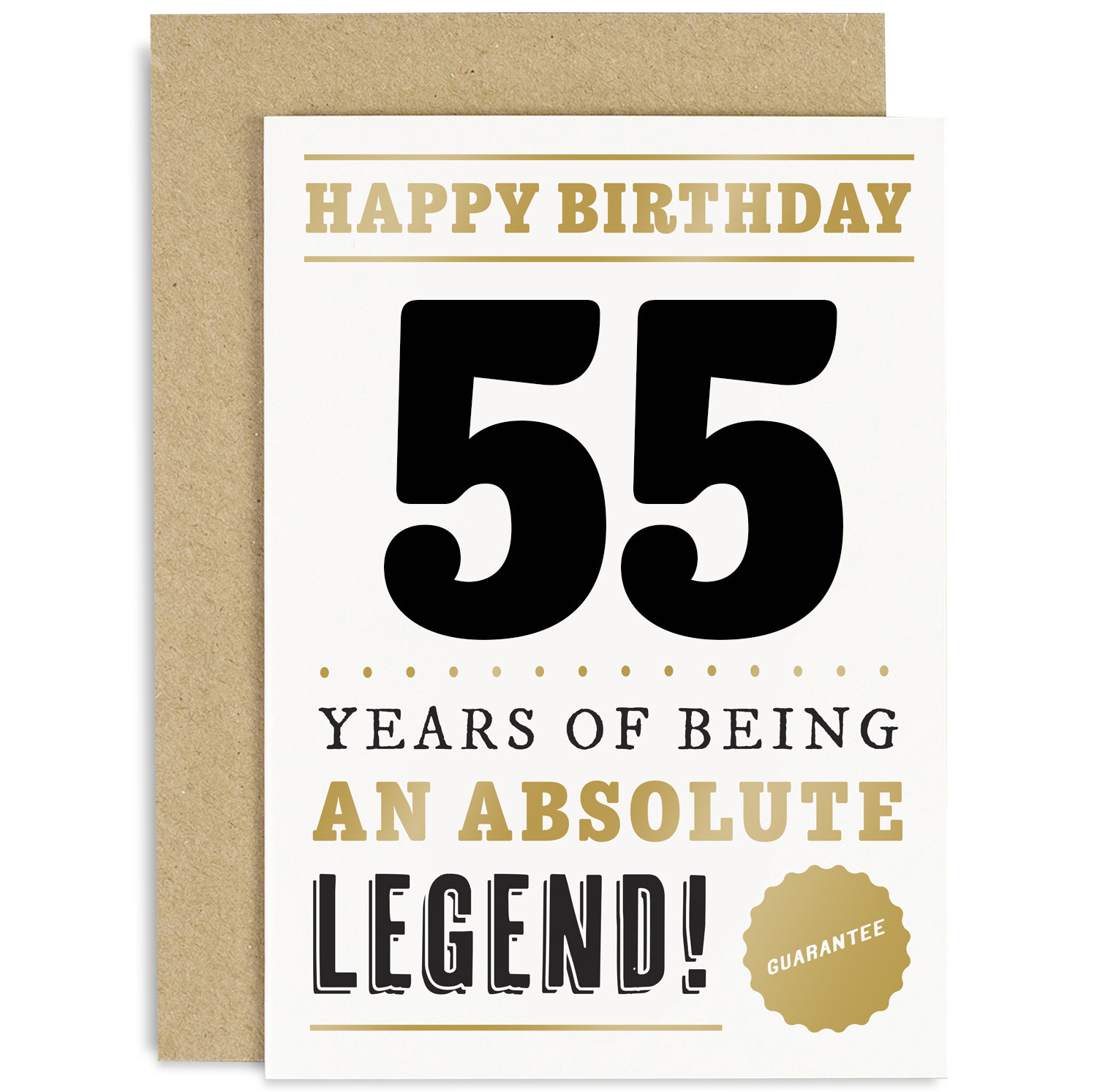 55 Years Legend Card - 55th Birthday Card for Him - 55th Birthday