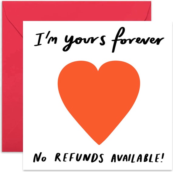 I'm Yours Forever Heart Card Valentine's Day Card Love Card Anniversary  Card Loving Card I'm Yours Card Card for Partner Cute - Etsy