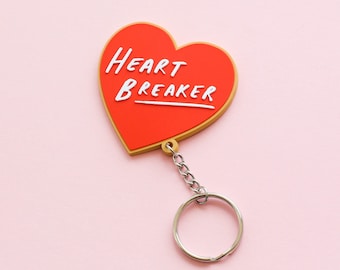 SALE: Heart Breaker Keyring - Motivational Keyring - Positive Keyring - House Keyring - Key ring - Keyring Style - New Home Gift - D/C