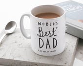 World's Best Dad Mug - Stylish Ceramic Mug for Dad - Father's Day Gift - mug for dad - dad's mug