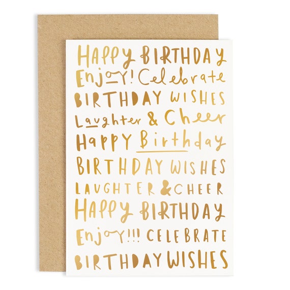 happy birthday words birthday card birthday words card etsy words for birthday cards