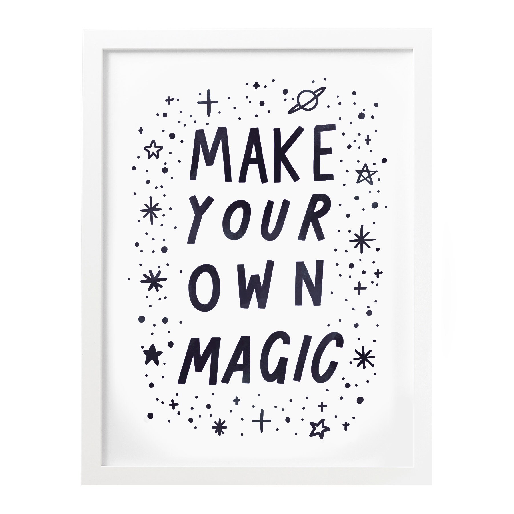 Make Your Own Magic Art Print Quote Typography Print Hand Etsy UK