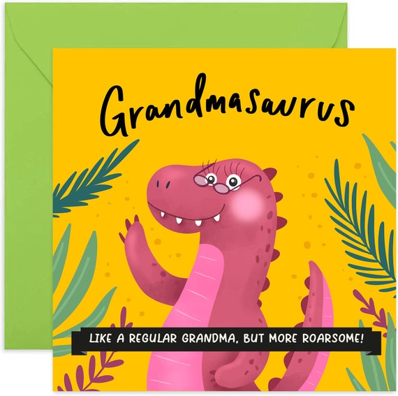 Funny Grandma Birthday Card Grandmasaurus Birthday Card -  Portugal