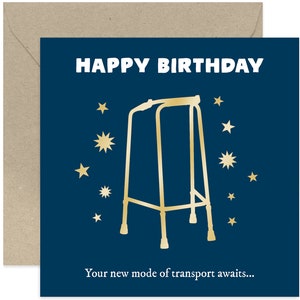 You New Mode Of Transport Birthday Card - Happy Birthday Card  - Funny Birthday Card - Joke Birthday Card - Card For Friends and Family