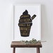 Ice Cream Print A4 - kitchen print - ice cream art - ice cream poster - without ice cream quote - darkness and chaos 