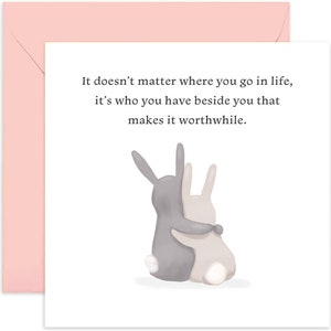 Who You Have Beside You Card - Friendship Card - Love Card - Card for Friends - Valentine&#39;s Day Card  - Card for Partner - Cute Card