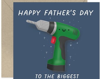 To The Biggest Tool I Know Card - Card For Dad - Funny Fathers Day Card - For Dad - Card For Family - Happy Fathers Day - Joke Card