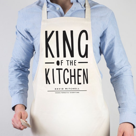 Konig Der Kuche Schurze Personalisierte Schurze Etsy