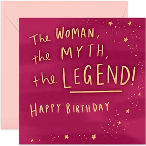 The Legend Happy Birthday Card - Fun Birthday Card for Her - Cute Happy Birthday Greeting Card - Birthday Card