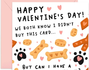 Happy Valentines Day From Pet Card - Cute Card - Valentines Day Card - Card From Pet - Dog Mum - Dog Dad - Animal Lover Card - Love Card