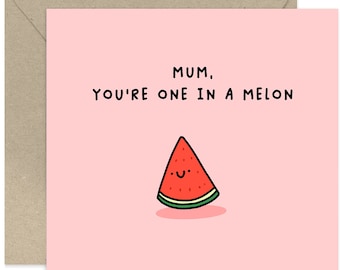 Mum, You're One In A Million Card - Fun Birthday Card for Her - Birthday Card For Mum - Mothers Day Card - Best Mum Card - Cute Card