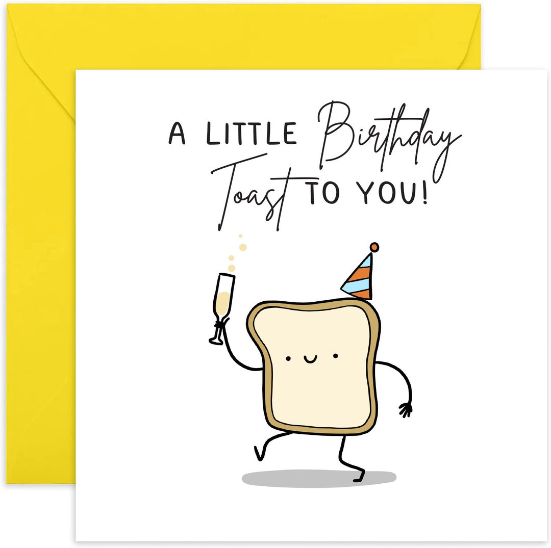 A Little Birthday Toast to You Card - Happy Birthday Card - Joke ...