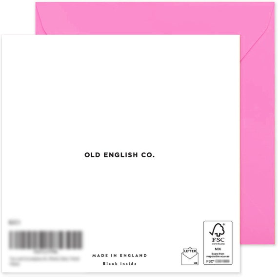 Old English Co. Carte D'anniversaire Amusante Pour Sœur De