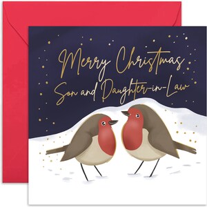 Son and Daughter-in-Law Christmas Card - Christmas Card - Holiday Card - Merry Christmas Card - Xmas Card - Seasonal Card  - Christmas