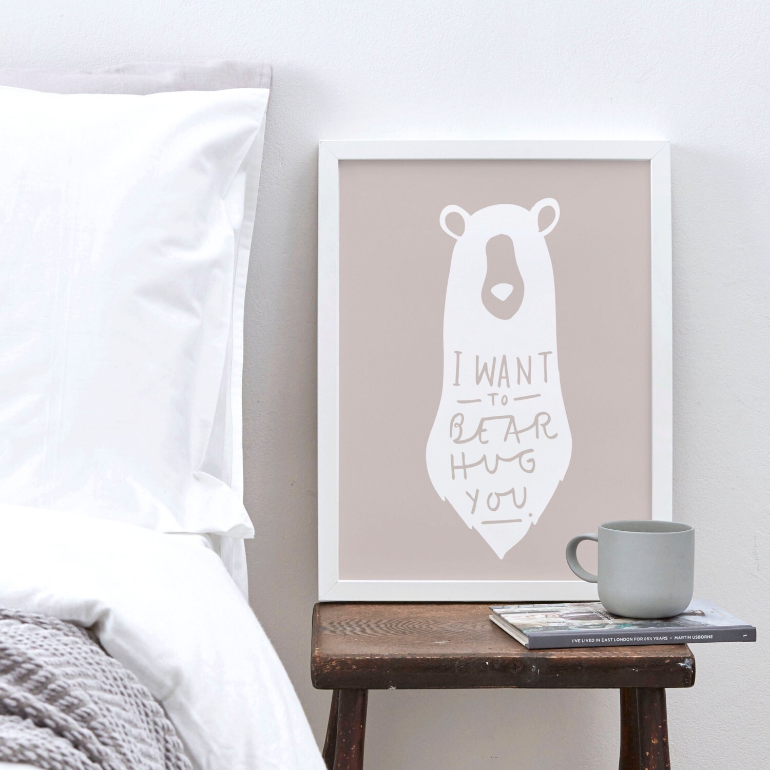 8x10 Bear Hug Print Bear Print Nursery Print Etsy